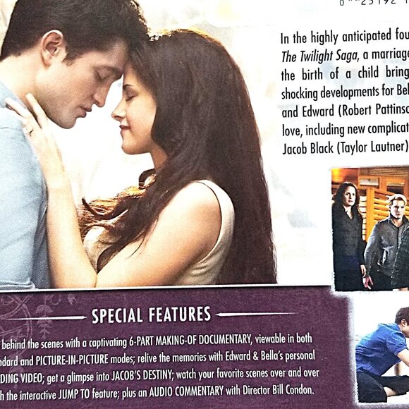 "Breaking Dawn: The Twilight Saga - Part 1" Blu-ray, Special Edition Video - Picture 2 of 11